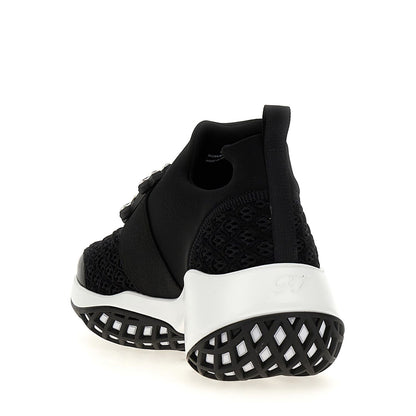 Roger Vivier Black Polyester Athletic Sneakers
