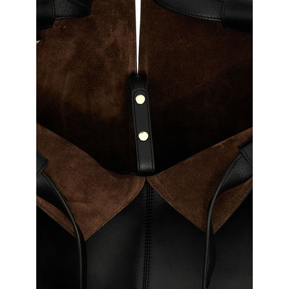Tod's Black Calfskin Tote Bag