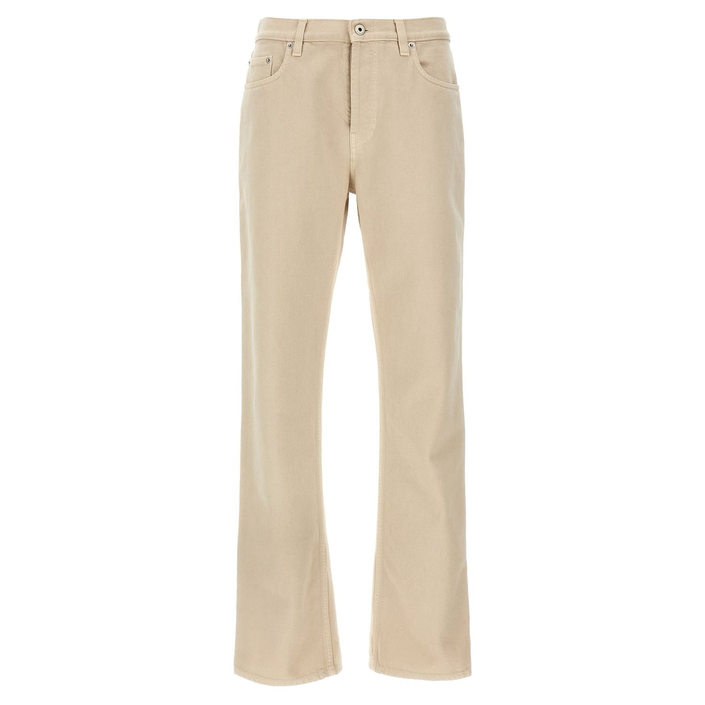 Burberry Beige Cotton Casual Pants