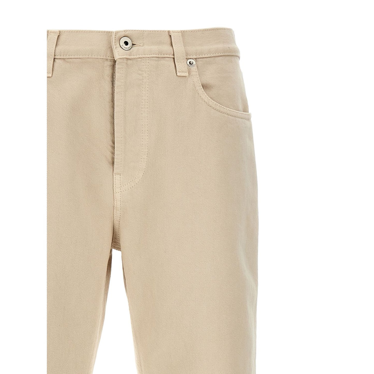 Burberry Beige Cotton Casual Pants