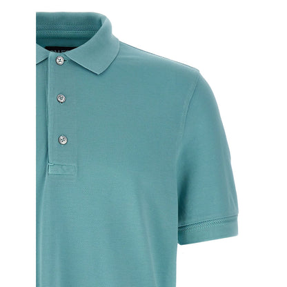 Tom Ford Blue Cotton Polo Shirt