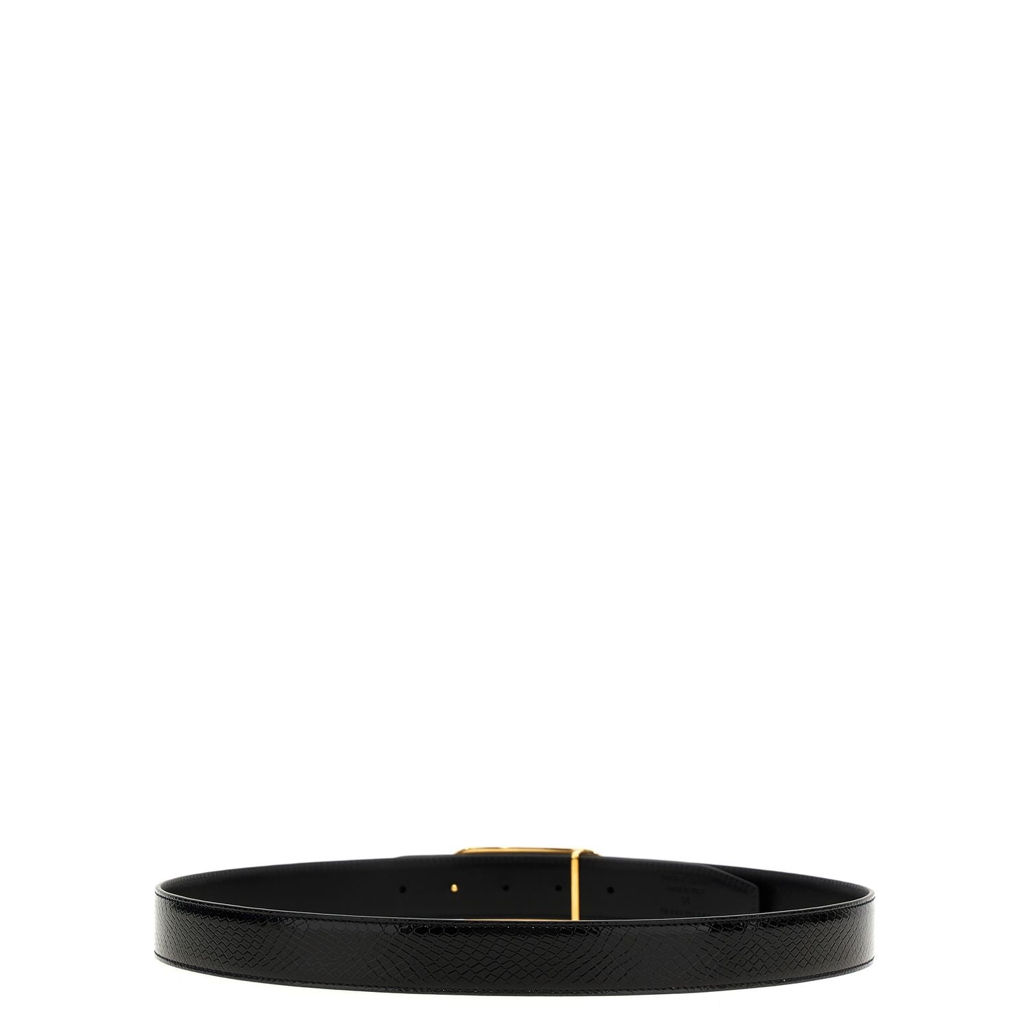Tom Ford Black Leather Regular Belt