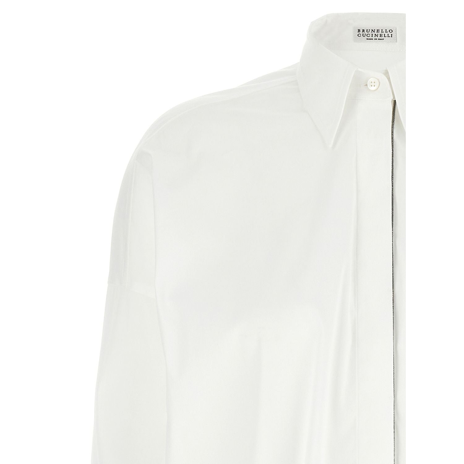Brunello Cucinelli White Cotton Blouse