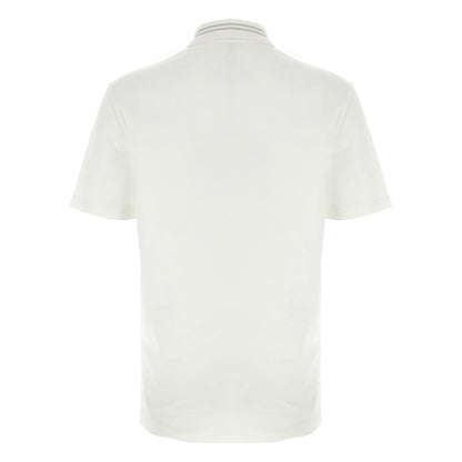 Versace White Cotton Polo Shirt