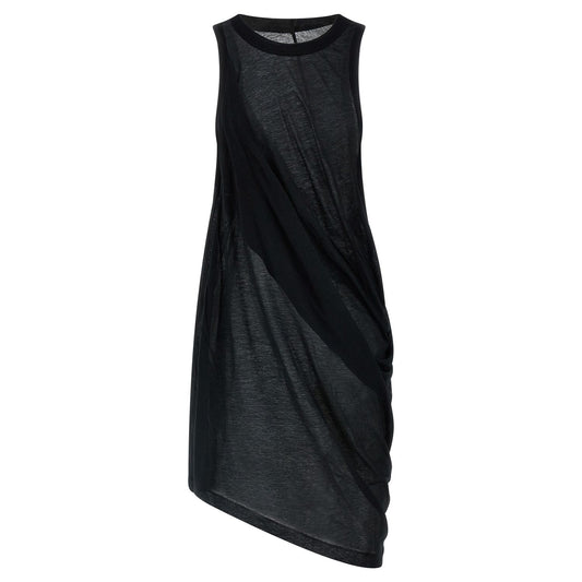 Rick Owens Black Cotton Casual Dress