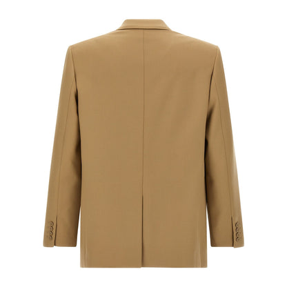Saint Laurent Beige Wool Blazer