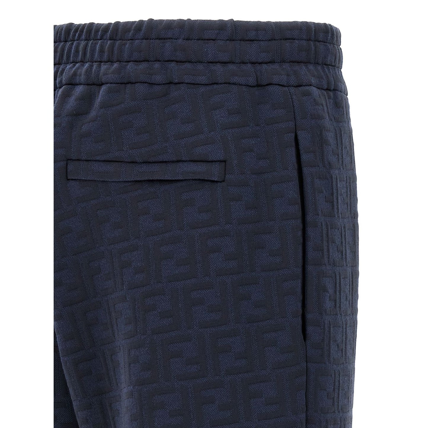 Fendi Blue Polyester Joggers (Workout Pants)