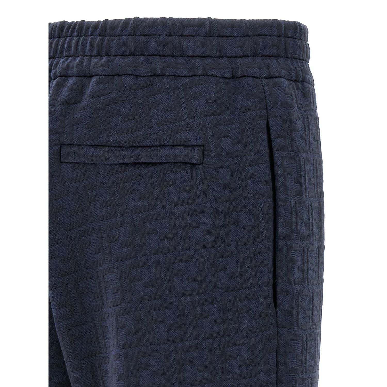 Fendi Blue Polyester Joggers (Workout Pants)
