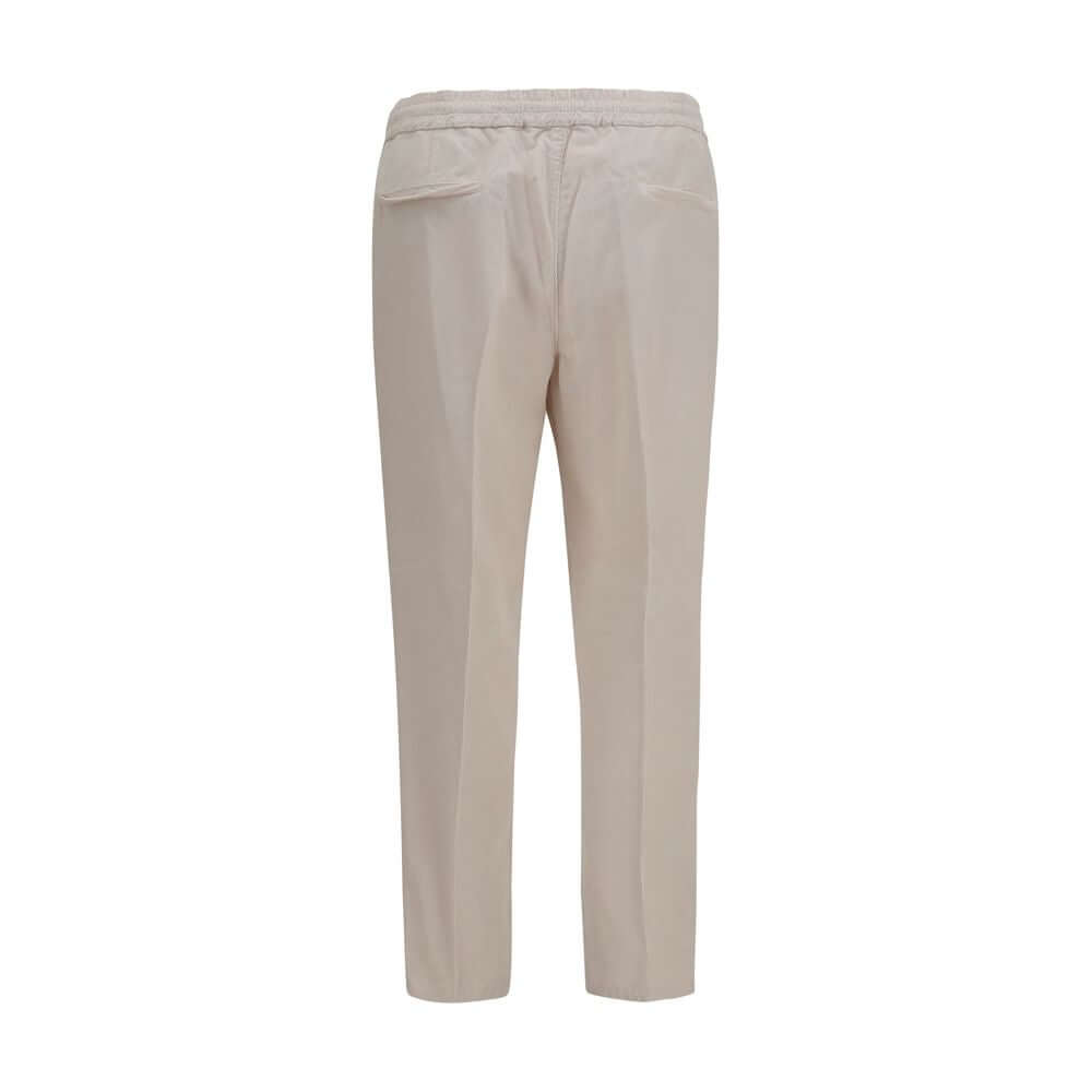 Brunello Cucinelli Beige Cotton Casual Pants