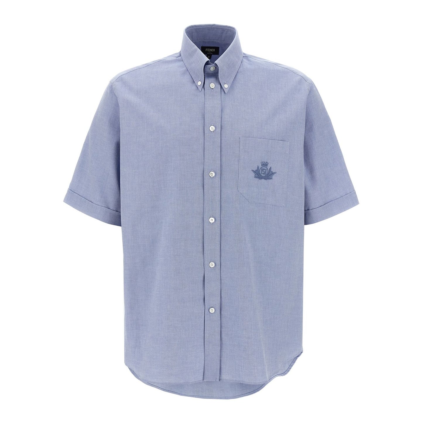 Fendi Blue Cotton Blouse