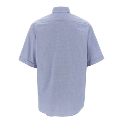 Fendi Blue Cotton Blouse
