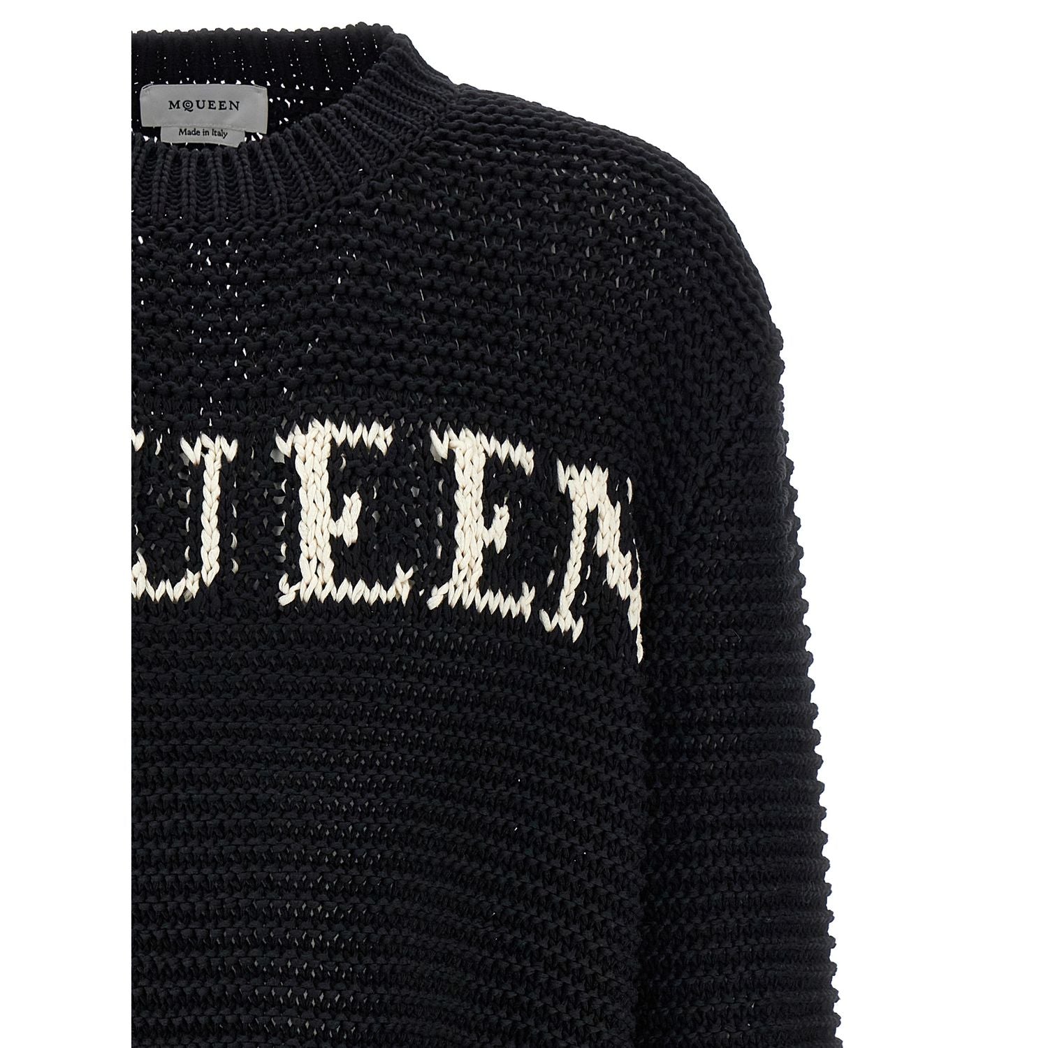 Alexander McQueen Bicolor Cotton Cardigan