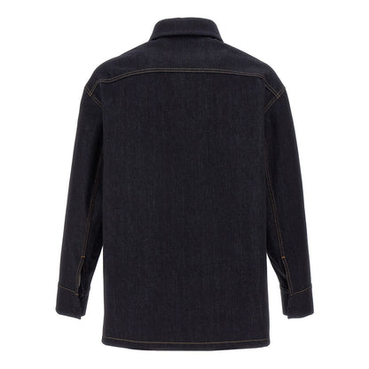 Fendi Blue Cotton Denim Jacket