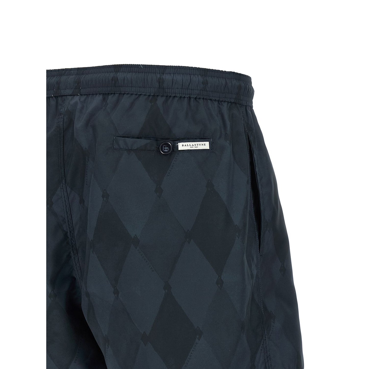 Ballantyne Blue Polyester Swim Shorts