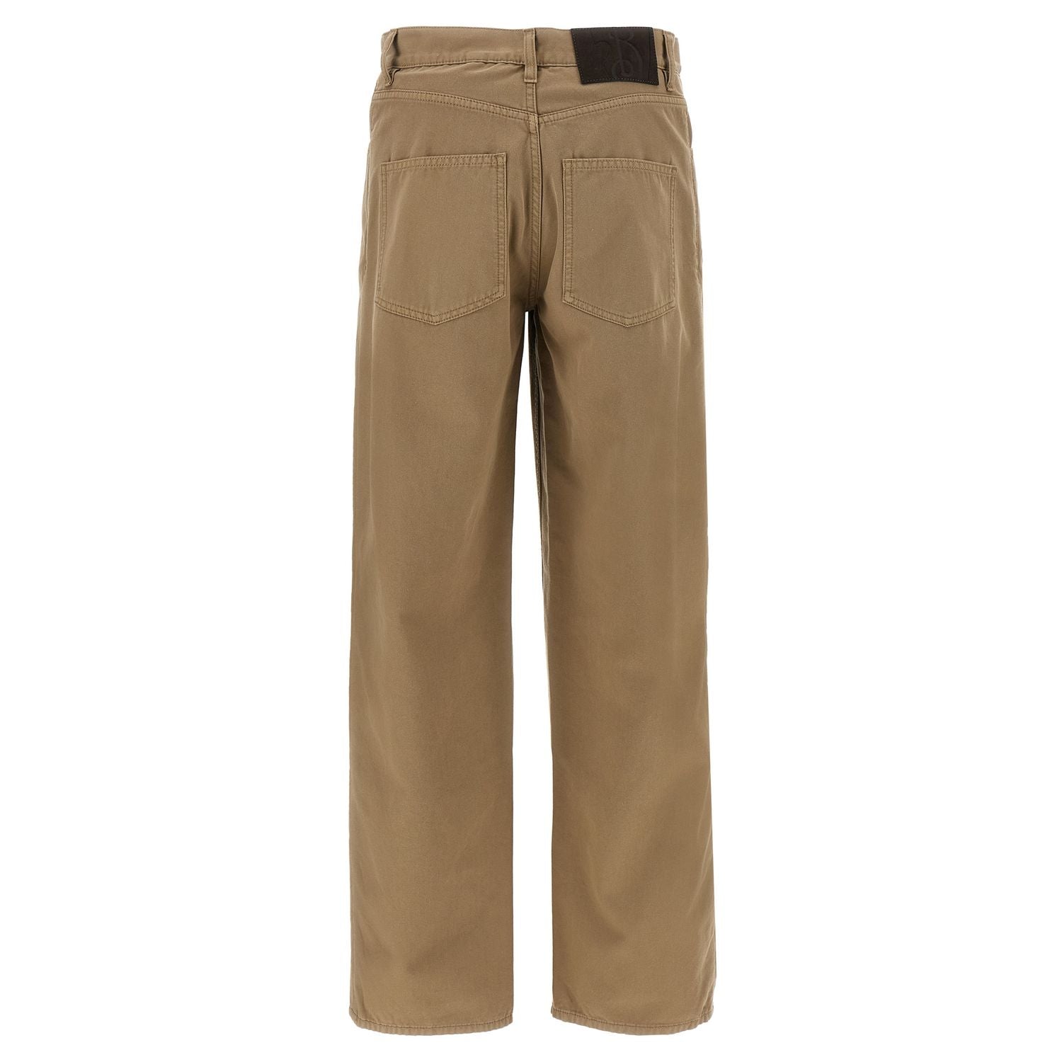 Burberry Beige Cotton Casual Pants