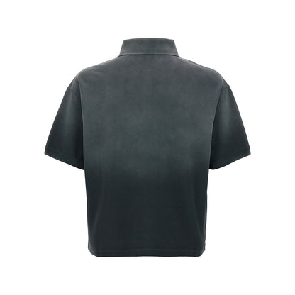 Alexander McQueen Gray Cotton Polo Shirt
