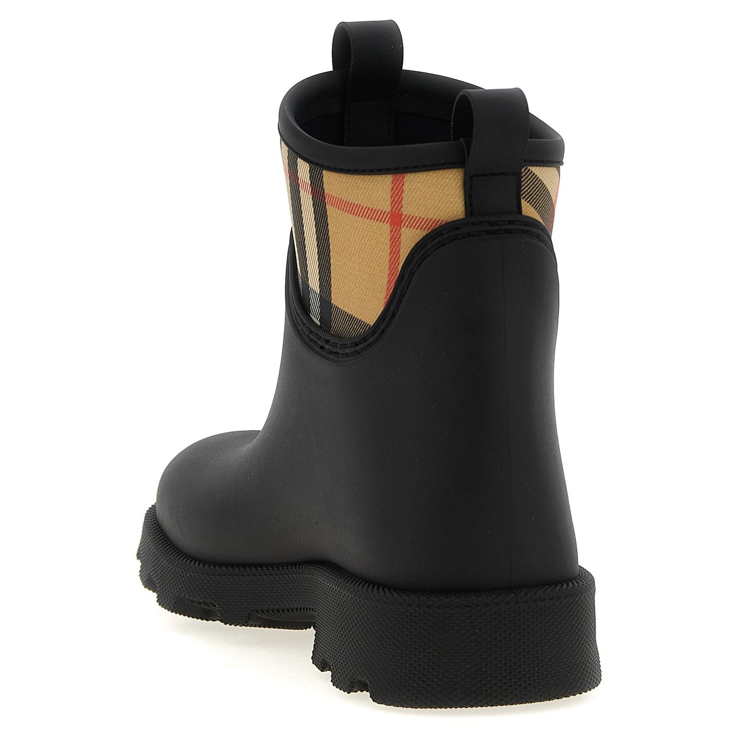 Burberry Black Rubber Ankle Boots