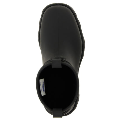 Burberry Black Rubber Ankle Boots