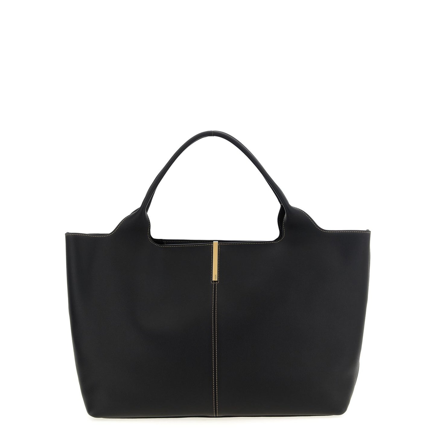 Tod's Black Calfskin Tote Bag