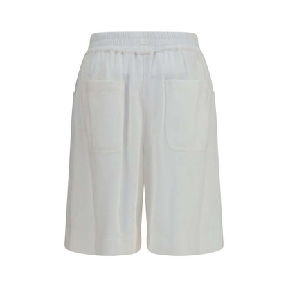 Brunello Cucinelli White Cotton Bermuda Shorts