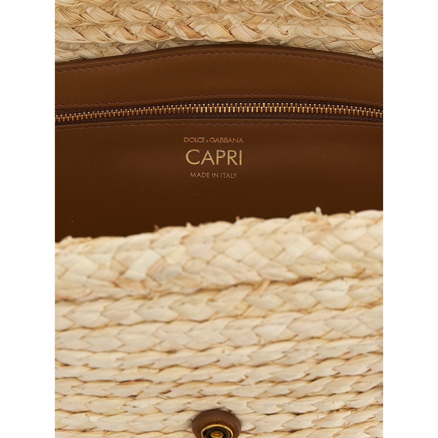 Dolce & Gabbana Beige Cork Shoulder Bag