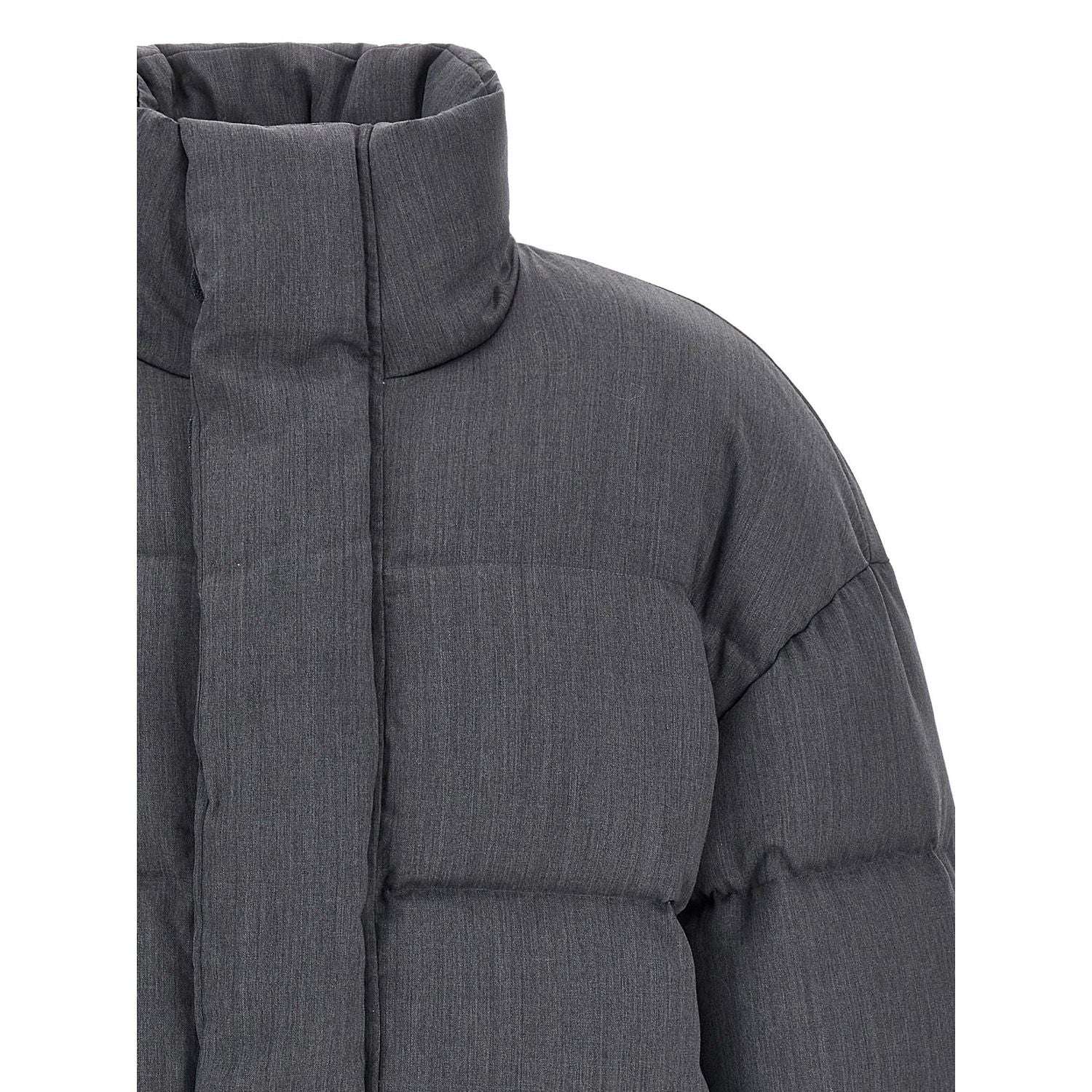 Entire Studios Gray Wool Full-Length Jacket