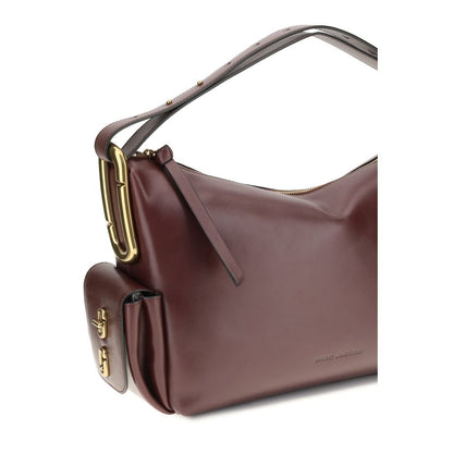 Marc Jacobs Bordeaux Calf Leather Bos Taurus Shoulder Bag