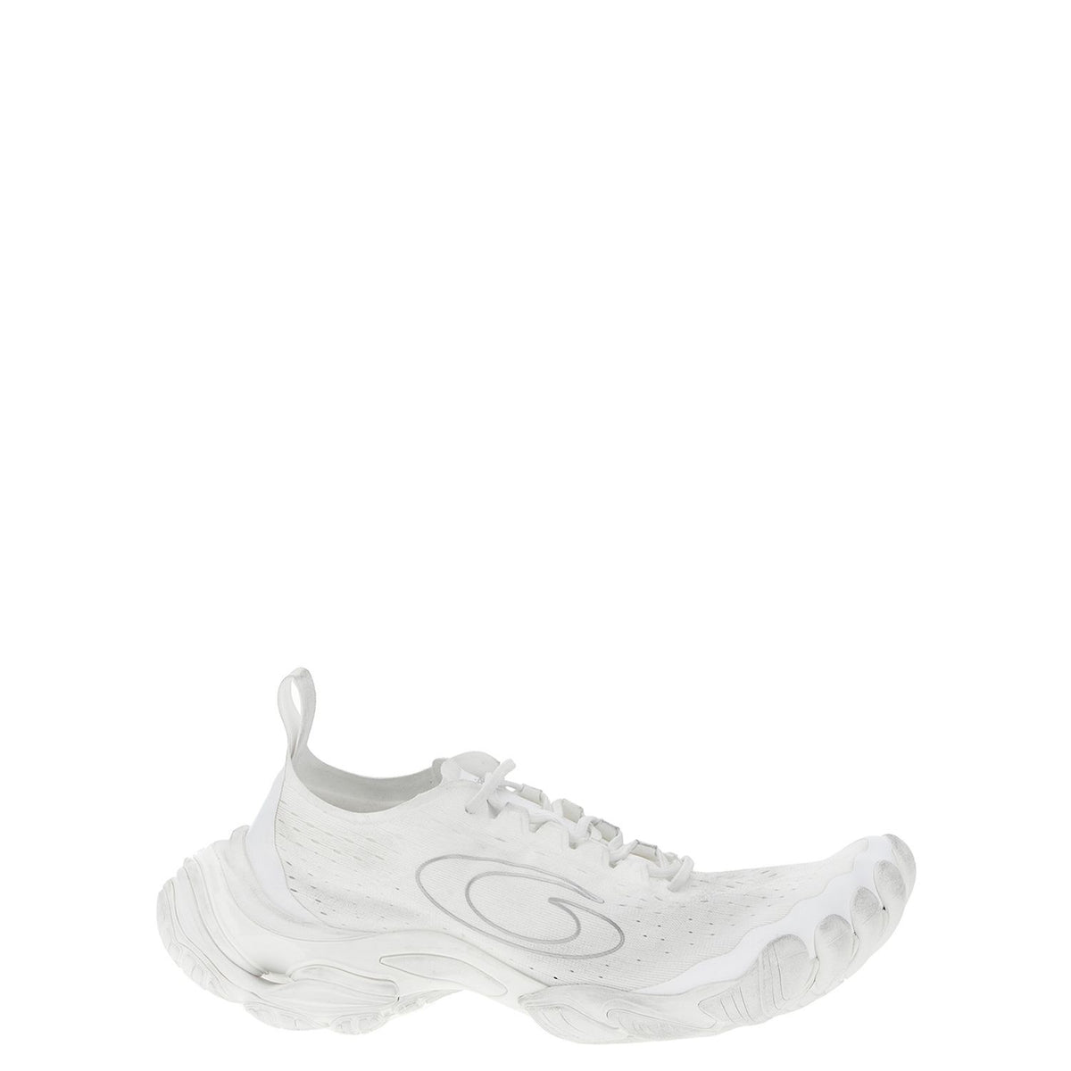 Balenciaga White Polyester Athletic Sneakers