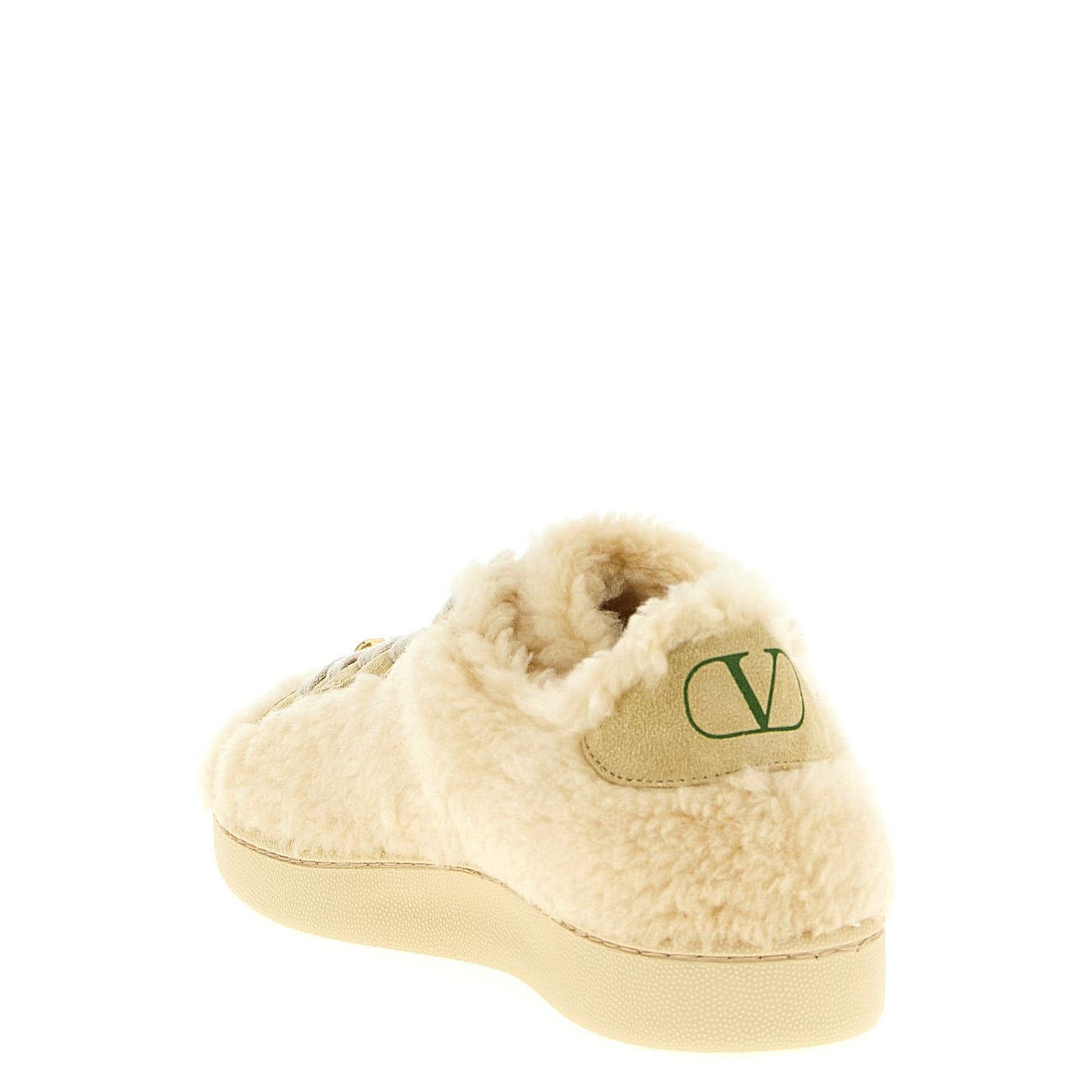 Valentino Garavani Beige Wool Sneakers
