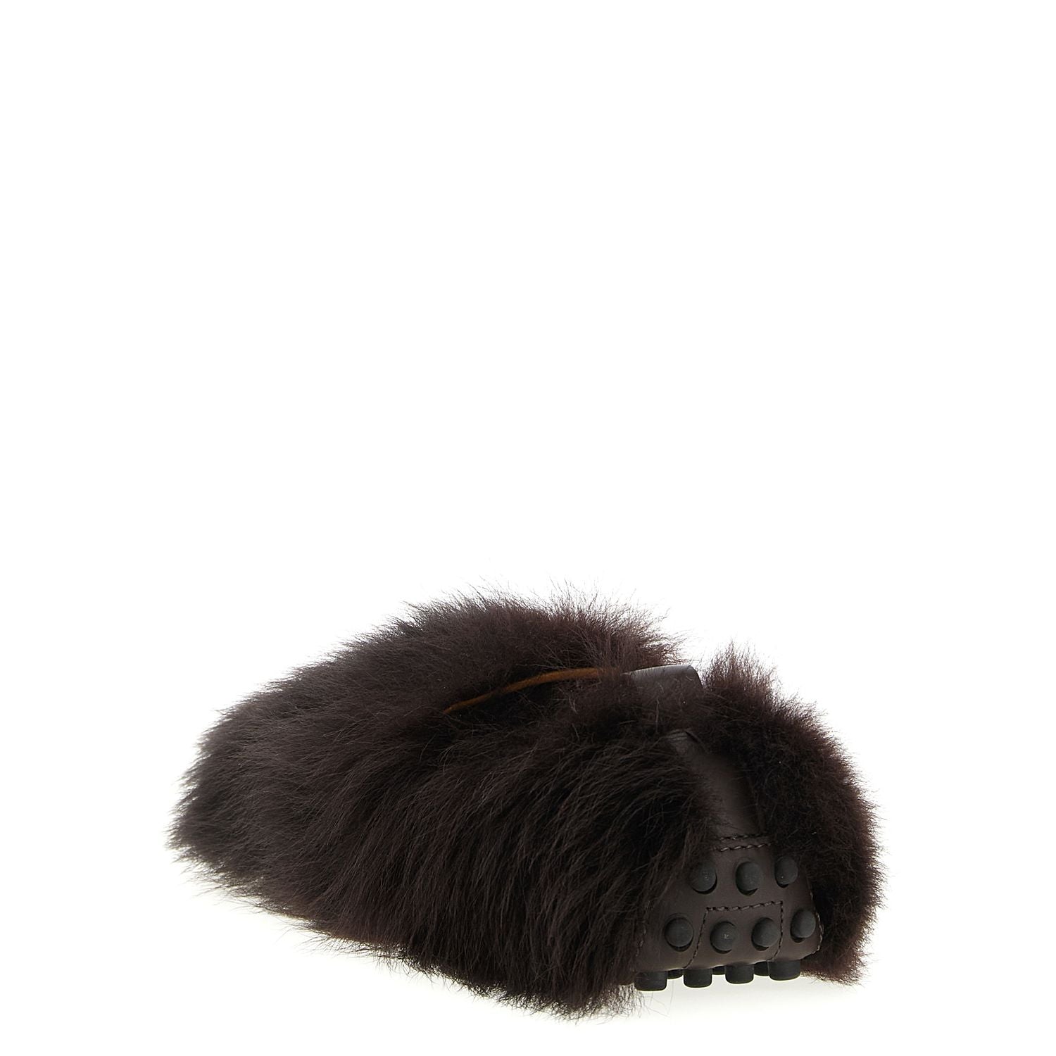 Tod's Brown Lamb Leather Slip-On Loafers