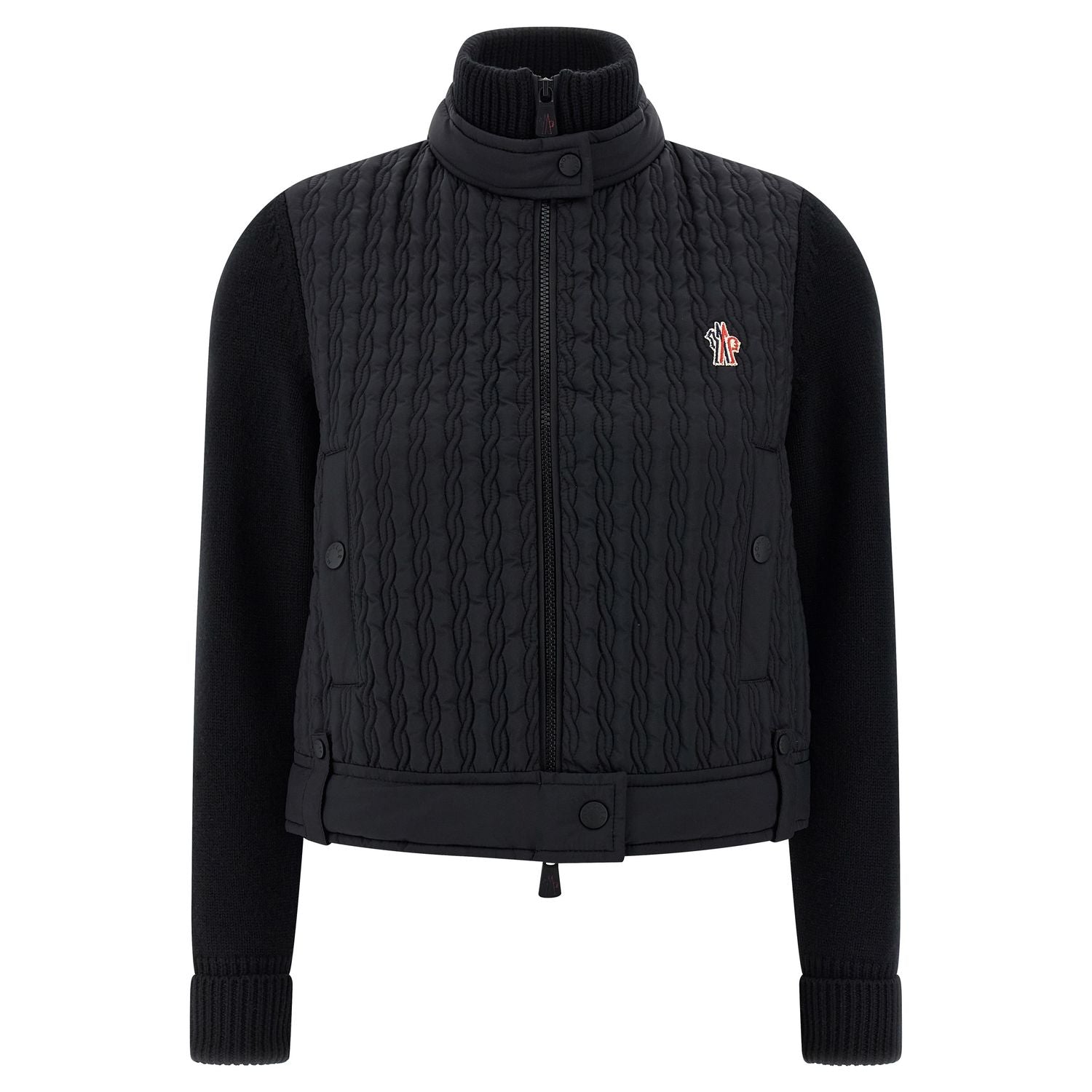 Moncler Grenoble Black Polyamide Cardigan
