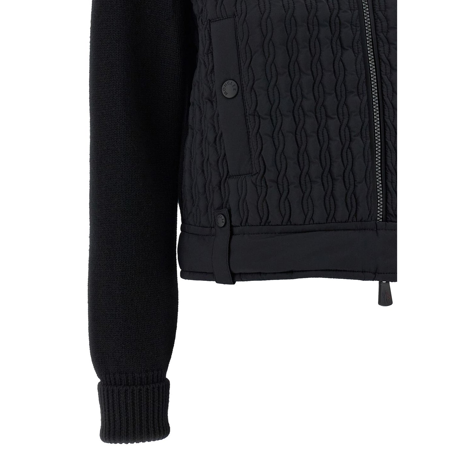 Moncler Grenoble Black Polyamide Cardigan
