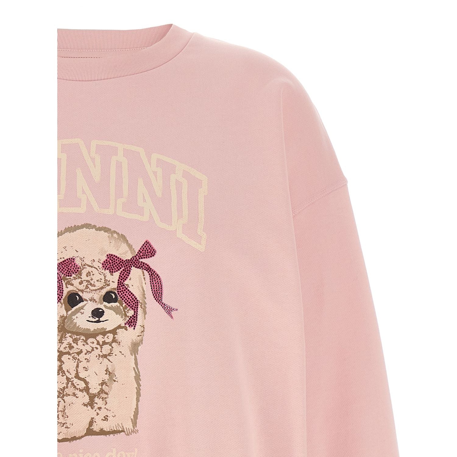 Ganni Multicolor Organic Cotton Sweatshirt
