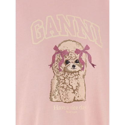 Ganni Multicolor Organic Cotton Sweatshirt