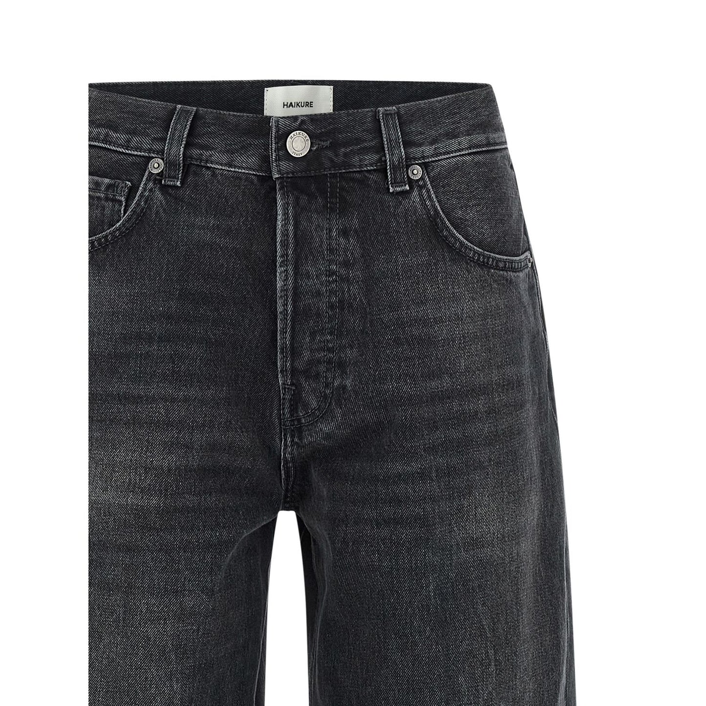 Haikure Black Cotton High-Waisted Jean