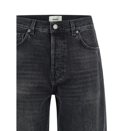 Haikure Black Cotton High-Waisted Jean