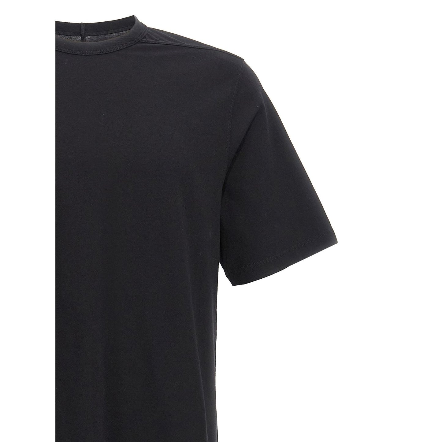 Rick Owens Black Cotton T-Shirt