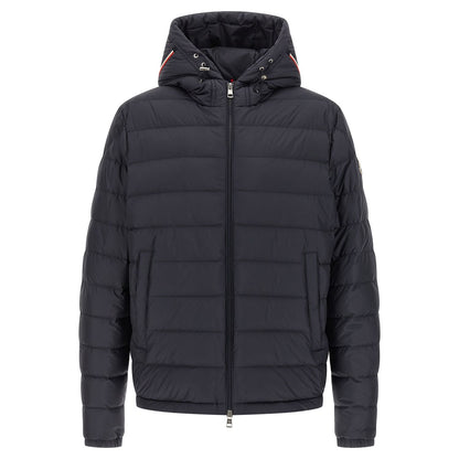 Moncler Blue Polyester Full-Length Jacket