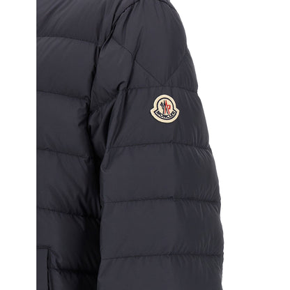 Moncler Blue Polyester Full-Length Jacket