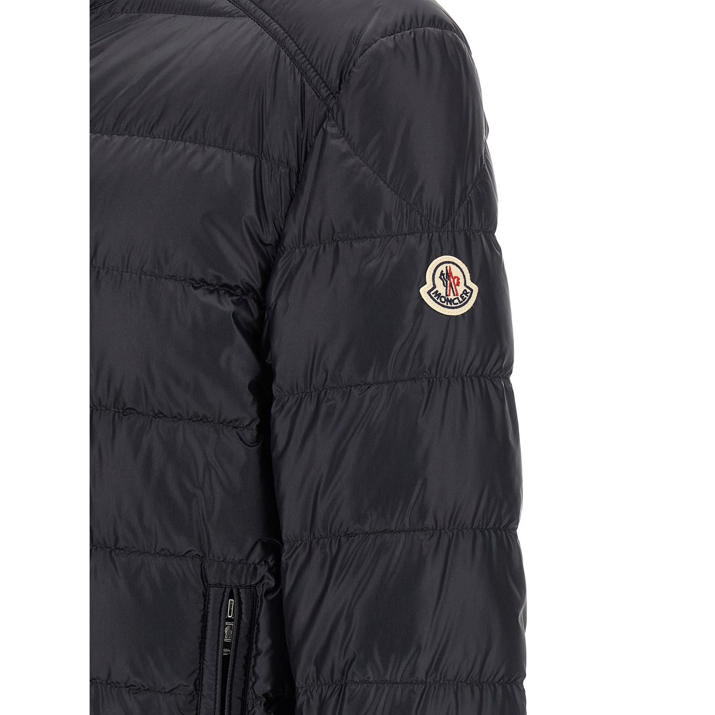 Moncler Blue Polyamide Full-Length Jacket