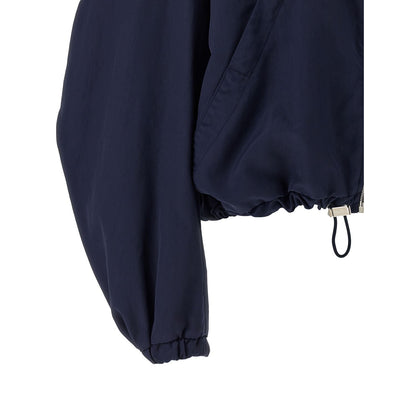 The Attico Blue Polyamide Bomber