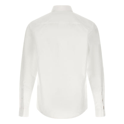 Burberry White Cotton Blouse