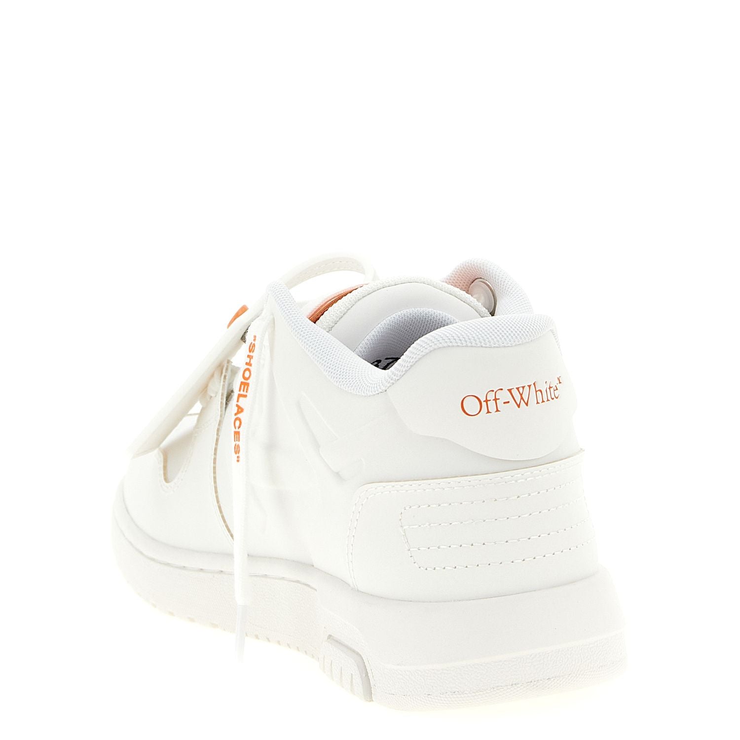Off-White Orange Plastic Athletic Sneakers