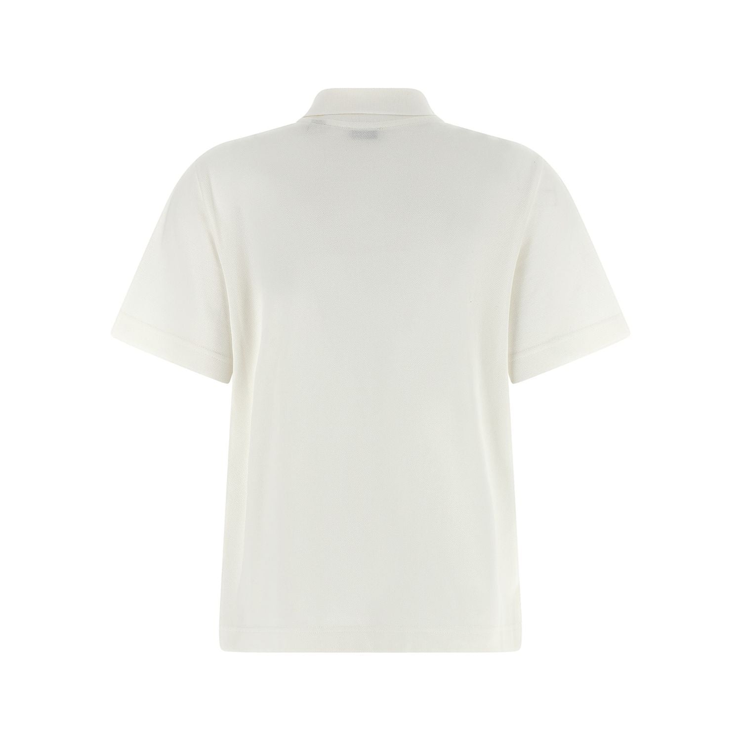 Burberry White Cotton Polo Shirt
