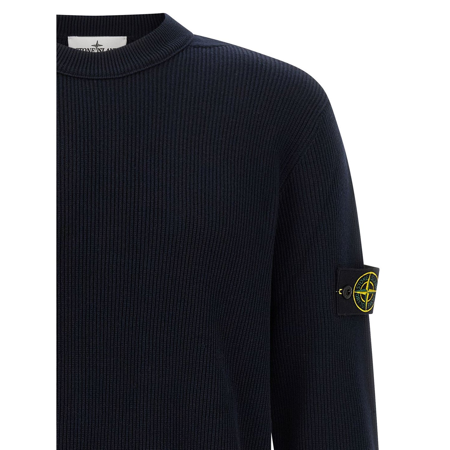 Stone Island Blue Cotton Cardigan