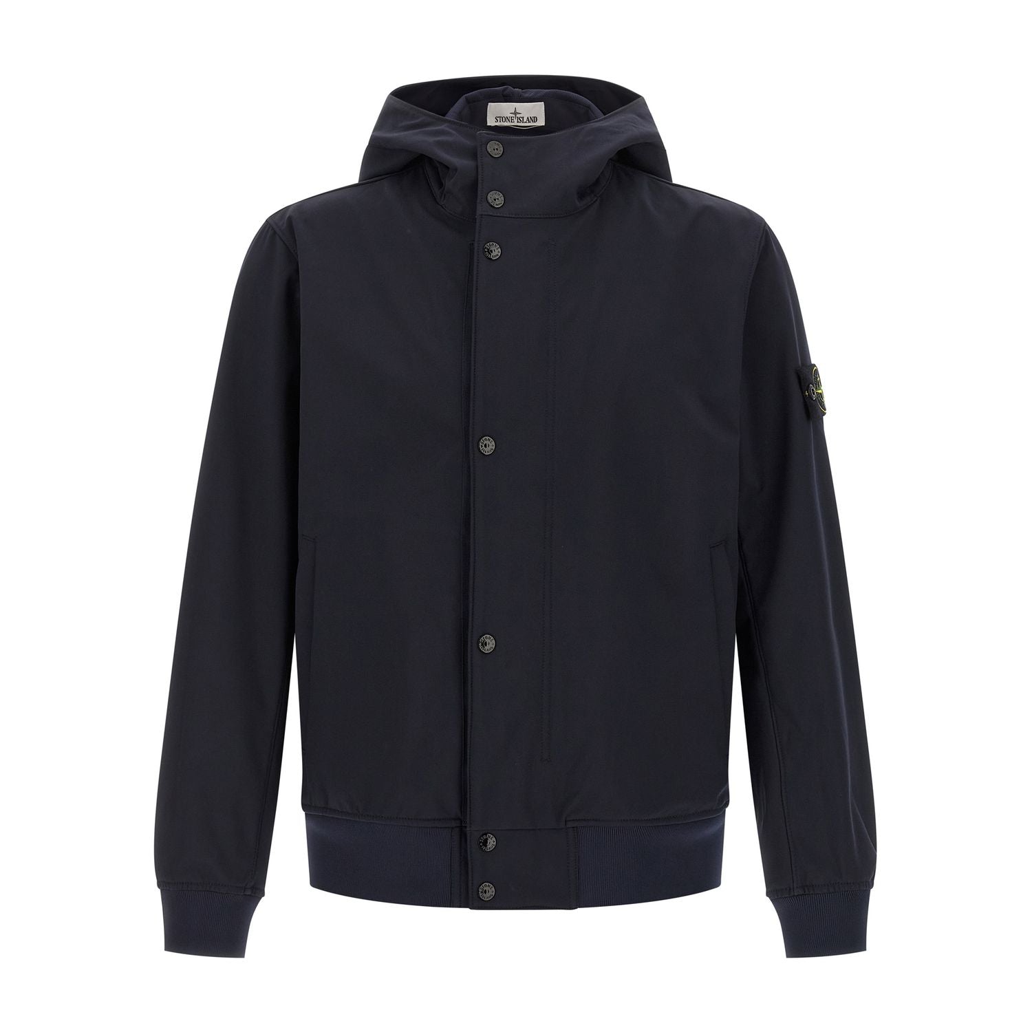 Stone Island Blue Polyester Shell Jacket