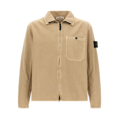 Stone Island Beige Cotton Blouse