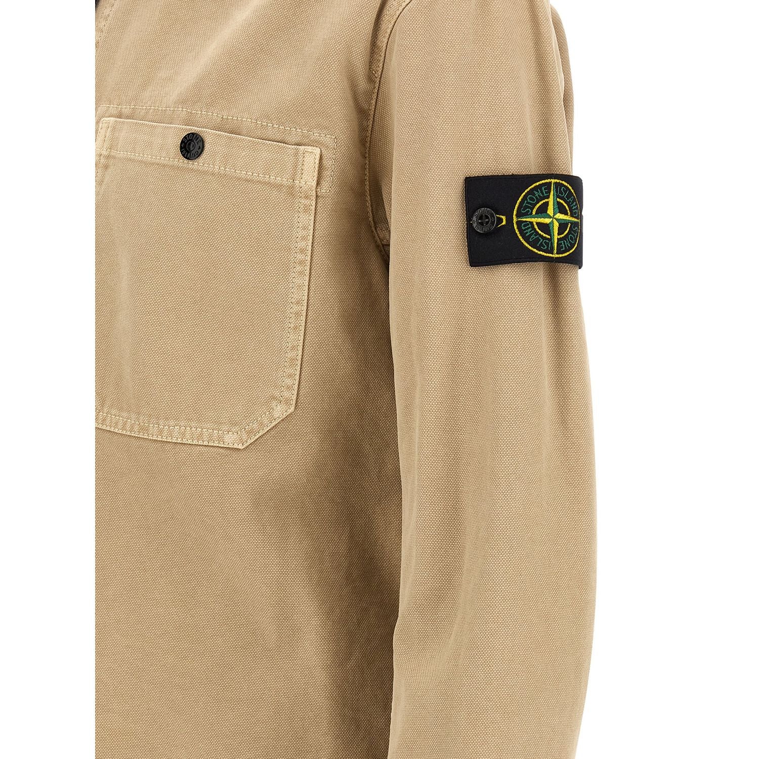Stone Island Beige Cotton Blouse