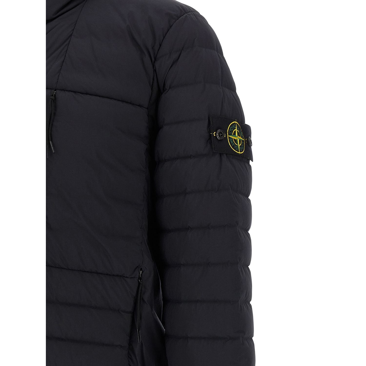 Stone Island Blue Polyamide Full-Length Jacket