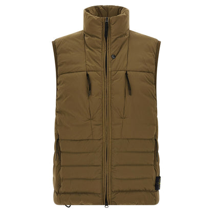 Stone Island Bicolor Polyamide Sleeveless Jacket